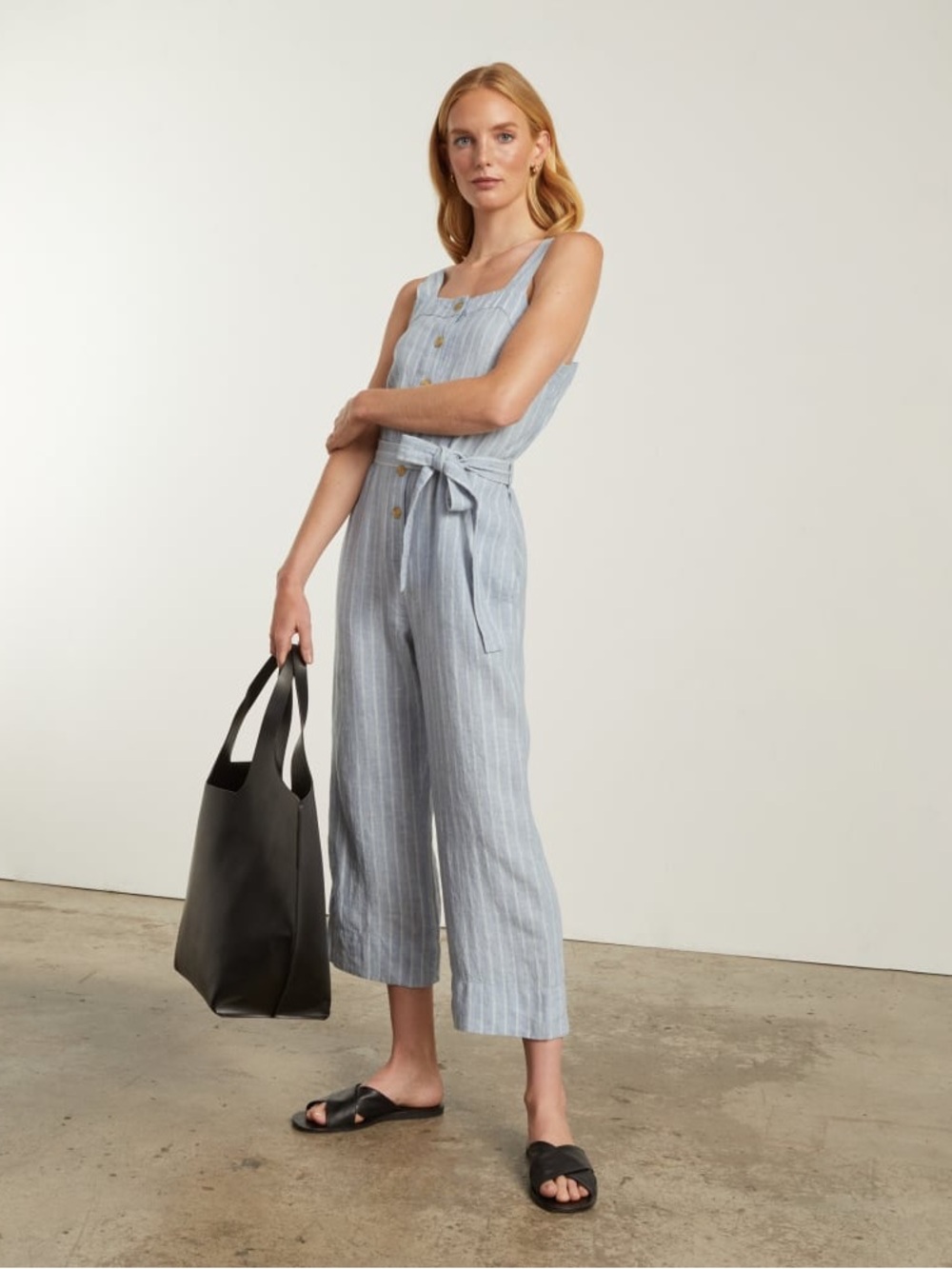 Everlane linen jumpsuit , sz : 8